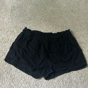 Love Tree Black Linen Shorts Sz S